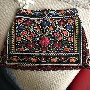 Zara embroidered skirt. Only worn once
